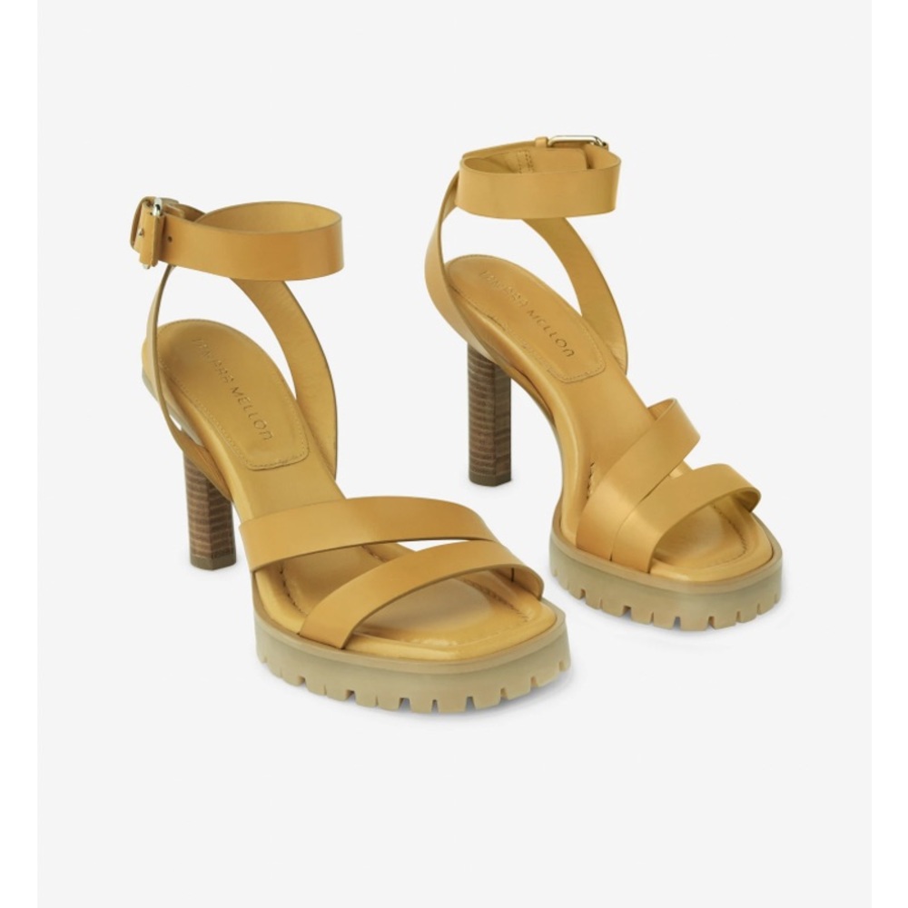 Tamara Mellon Yellow Strappy Heels